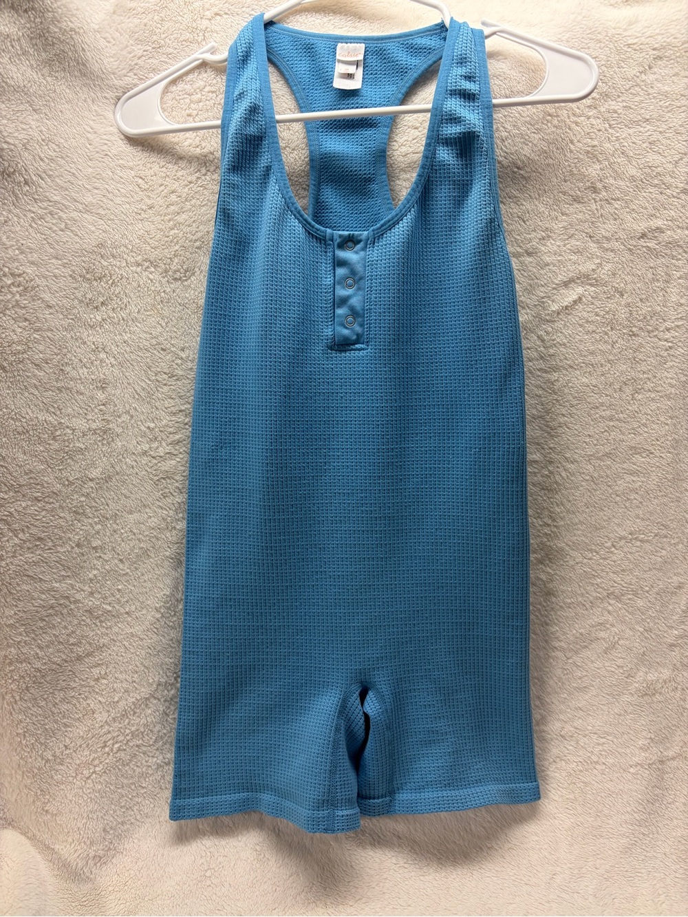 Colsie Blue Waffle Knit Tank